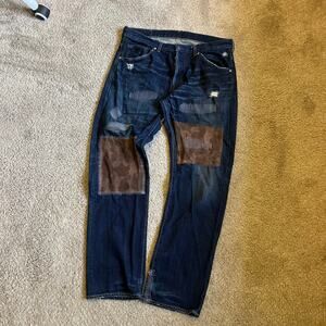 Authentic Bape 2000’s Camo Patchwork Denim Jeans 36